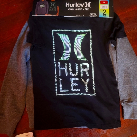 Hurley 2 piece set, hoodie and shirt, new with tags! - Picture 2 of 3